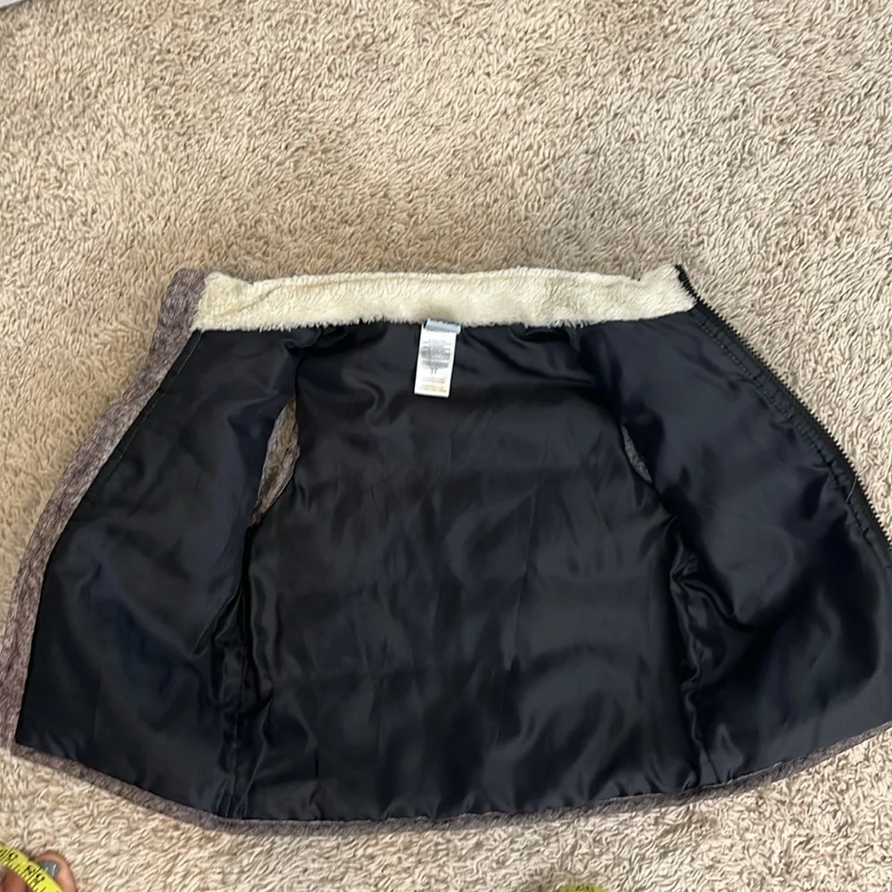 Little Lad 3T black and brown puffer vest. Great condition